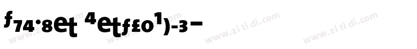 TheMix ExtraBold字体转换